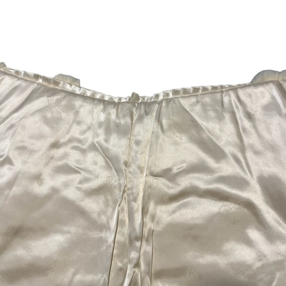 Vintage Retro 60s Ivory Rabbit Fur Stole with Satin Lining - Picture 7 of 12